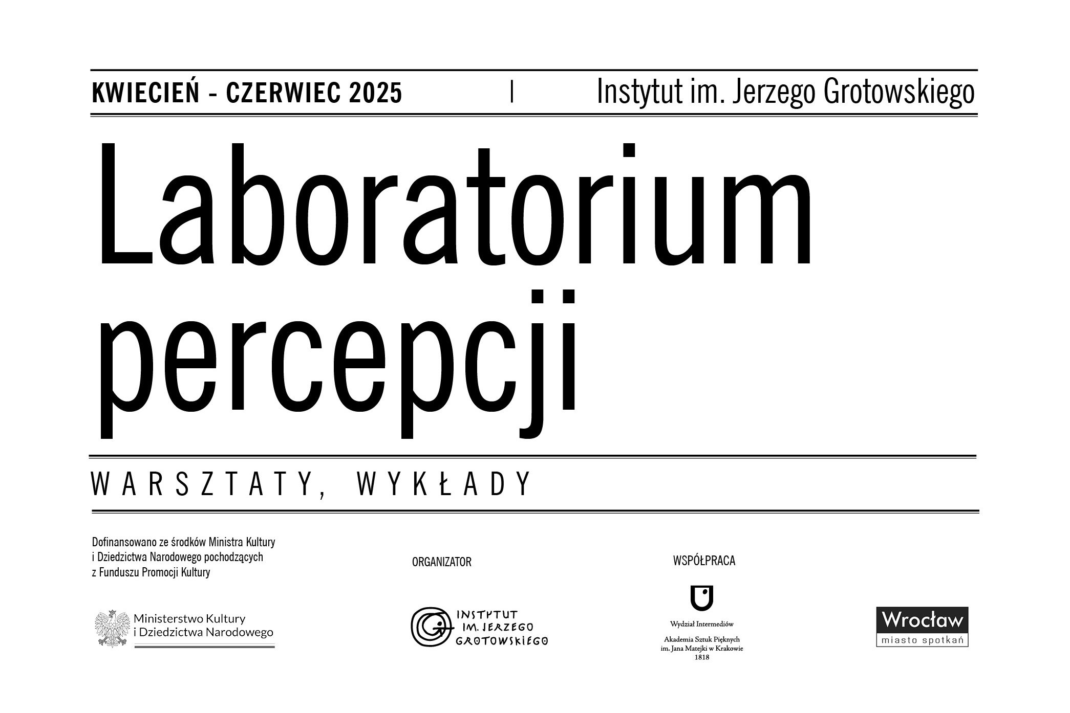 Laboratorium Percepcji / 22 maja 2025 / zaproszenie