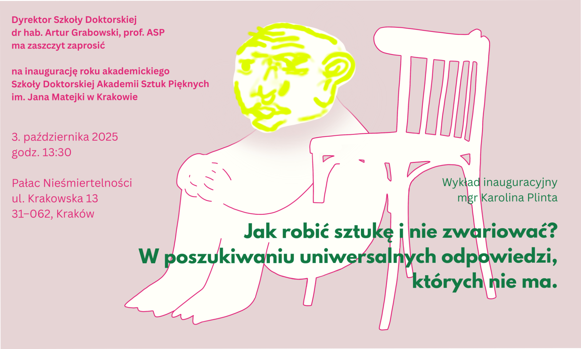Zaproszenie na Inaugurację roku akademickiego 2025/2026